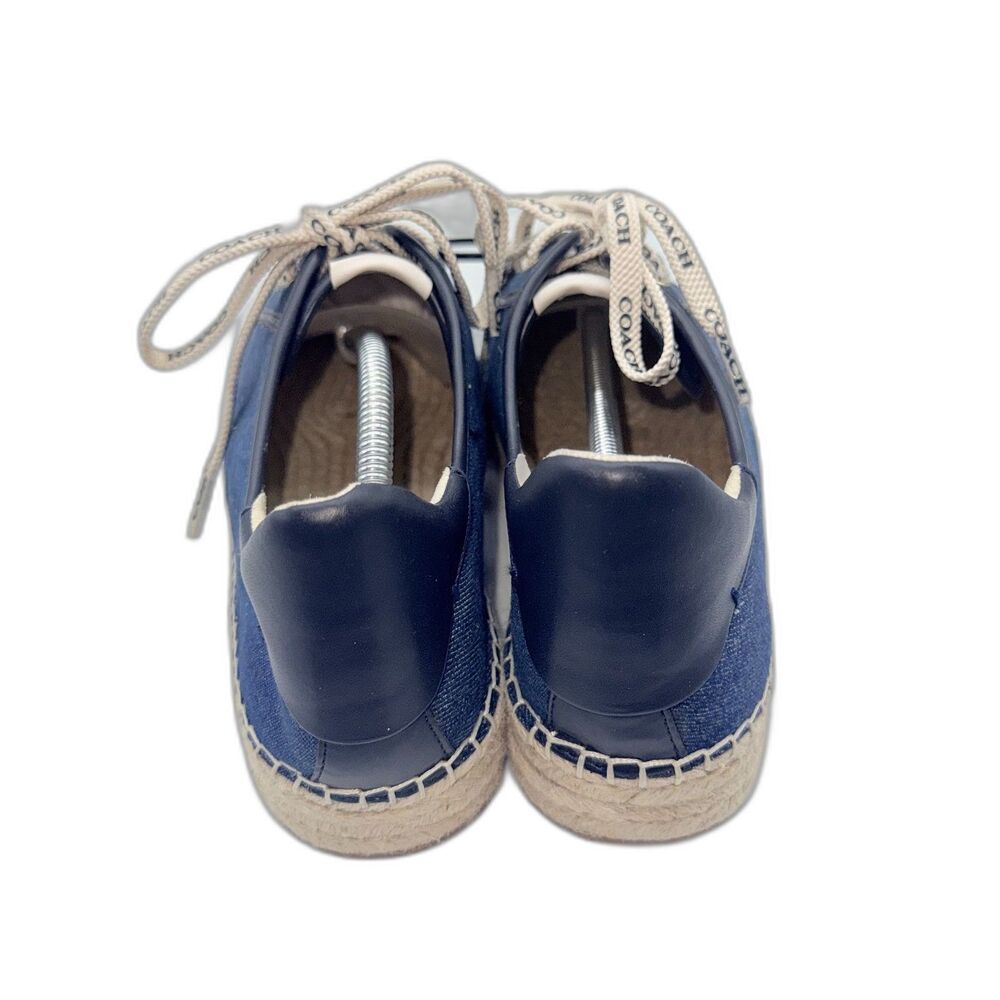 Coach Cate Espadrille Sneaker - Denim 9.5 - Picture 6 of 11